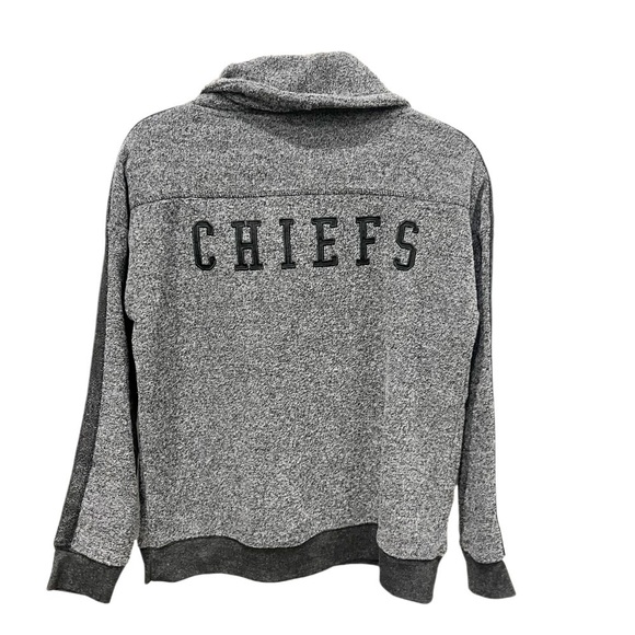 NFL Long Sleeve Pullover Women's Medium Kansas City Chiefs Gray Funnel Neck - Picture 2 of 9